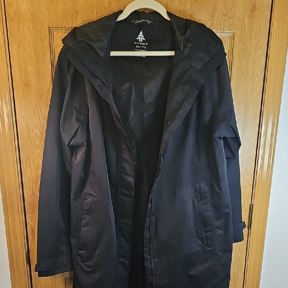 Women's Black Raincoat
